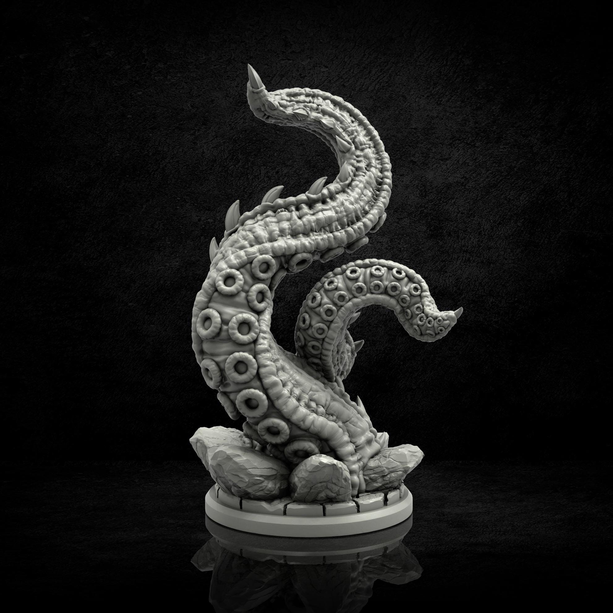 Abyss Tentacles Miniature (2 Variations) - Adaevy Creations - 28mm ...