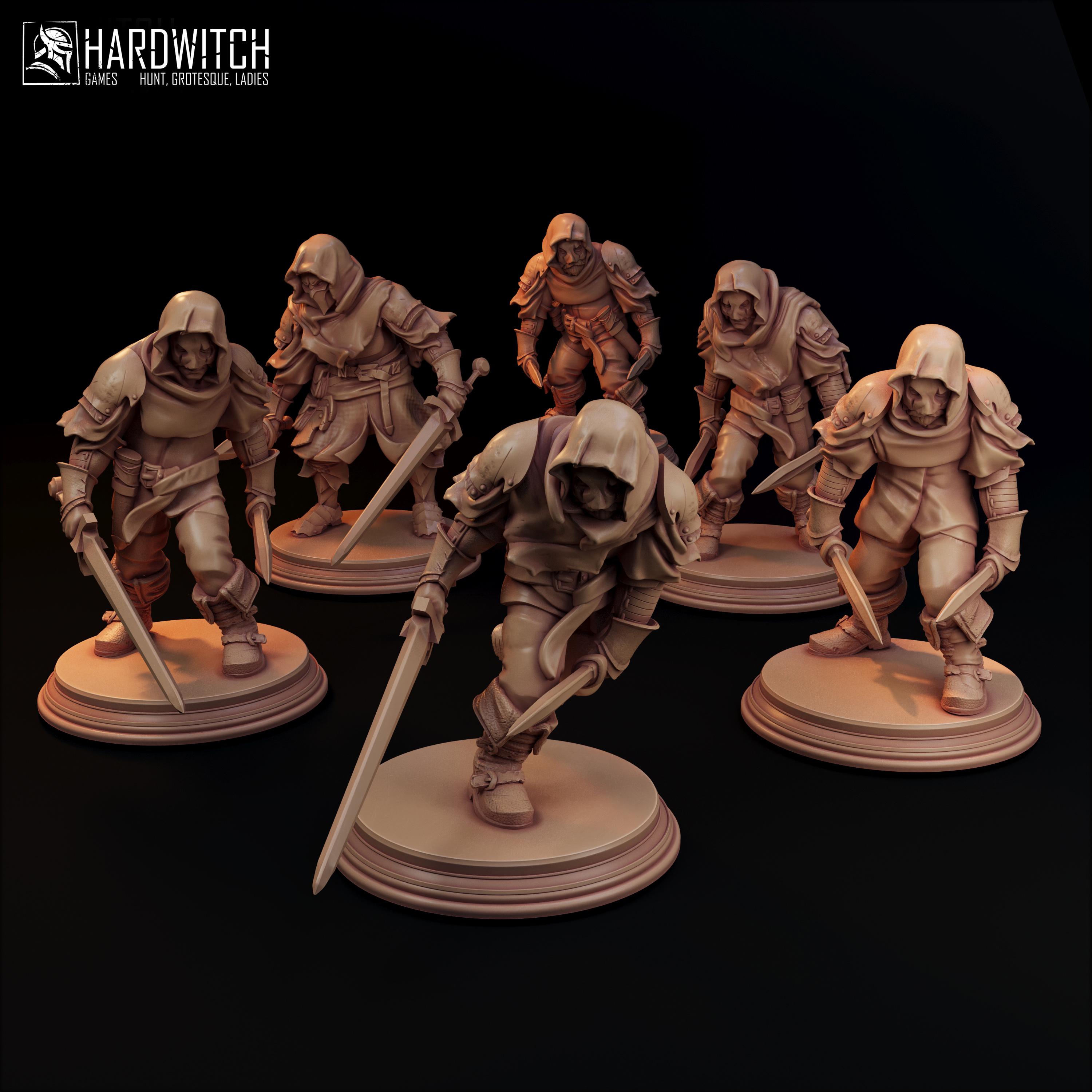 Masked Assassin Miniature Set - 28mm / 32mm / 36mm - Hardwitch Games ...