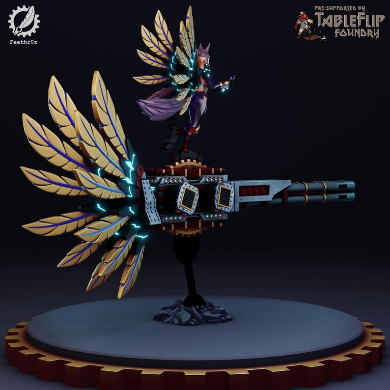 Aurora Vanguard Gun Goddess 002 standard & NSFW Variations Feathr0z