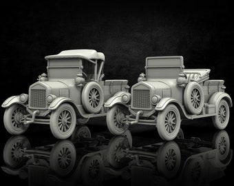 Fjord Pickup Vehicle Miniature - Adaevy Creations - 28mm / 32mm / 36mm