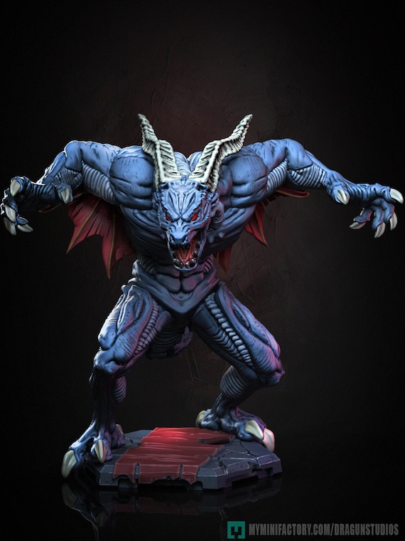 Dracula (demon Form) - Dragun Studios - 75mm / 100mm - Etsy