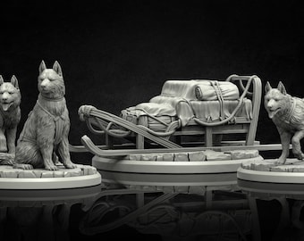 Dog Sled | Arctic Miniature | the Frozen Madness | Adaevy
