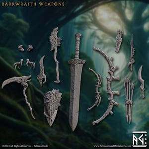 Barkwraith Weapons Set - Artisan Guild - 28mm / 32mm / 36mm