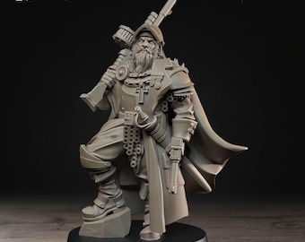 Sanctified Legion Lieutenant Miniature - 28mm / 32mm / 36mm - Bite the Bullet - Resin Printed Figure for D&D, TTRPGs, and Wargaming