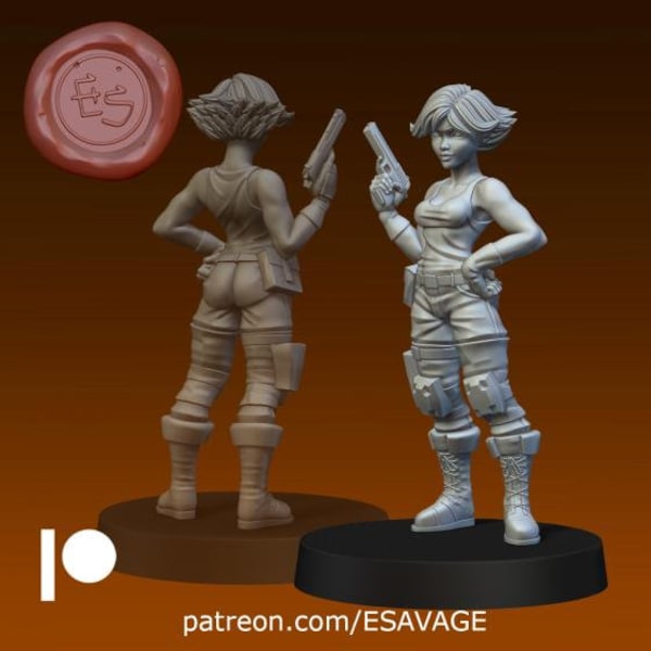 Meryl Miniature - Ethan Savage Studios  - 28mm / 32mm / 36mm