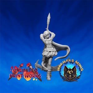 Rotkäppchen Miniatur - 28 mm / 32 mm / 36 mm - Irnkman's Minis - Kunstharz Figur für D&D, TTRPGs und Brettspiele