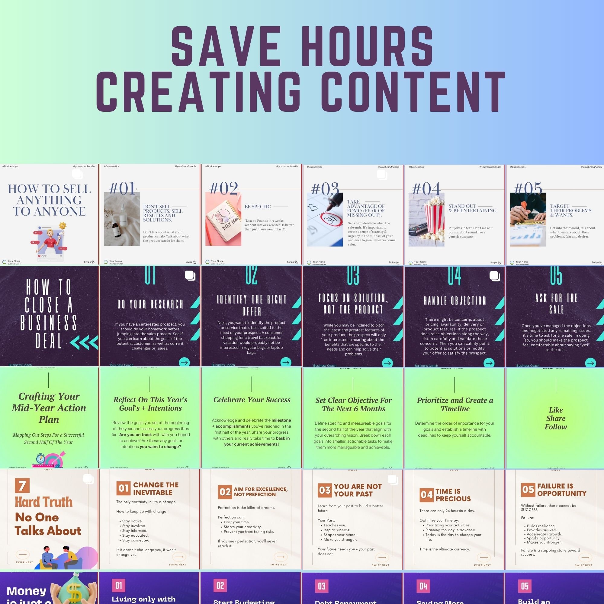 Instagram Carousel Template Canva Template Carousel Post Social