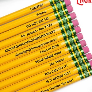 Personalized Sharpened Pastel Ticonderoga Pencils – Just Solely