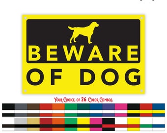 Custom Indoor/Outdoor Acrylic Sign, Beware of Dog, Beware of Dogs Sign for Gate, Dog Warning Sign, Personalized Waterproof Signs