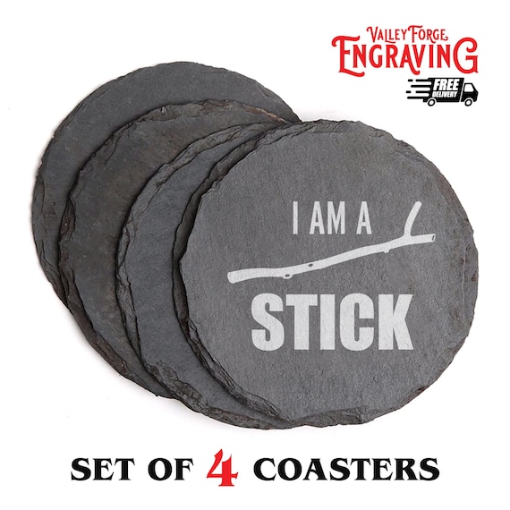Stormlight Archive Quote Slate Coasters | I Am A Stick | Shallan | Words of Radiance | Unique Gifts | Stormlight Quote | I Am A Stick