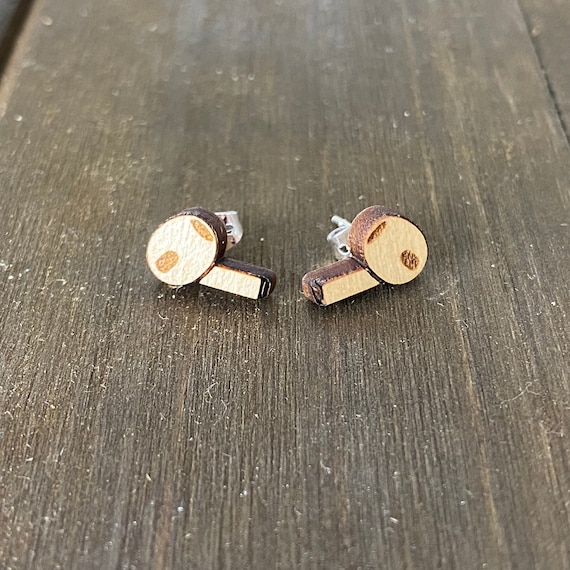 Miniature EarPods AirPods Earbuds Earrings, Miniature Technology Stud Earrings