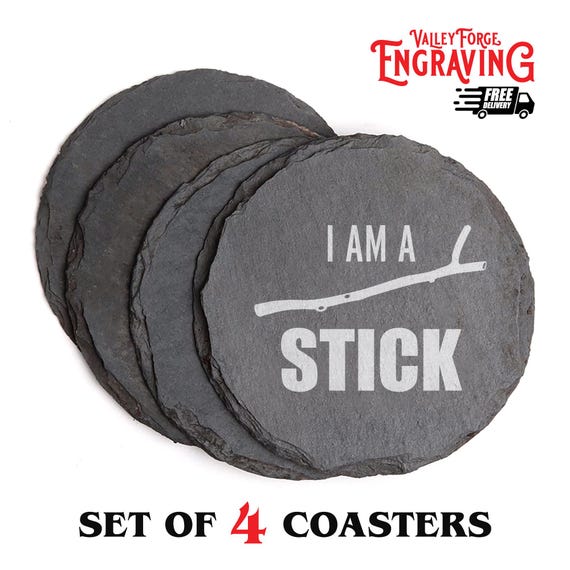 Stormlight Archive Quote Slate Coasters | I Am A Stick | Shallan | Words of Radiance | Unique Gifts | Stormlight Quote | I Am A Stick