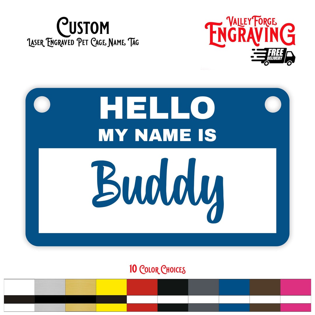 Personalized Pet Cage Name Tags Handcrafted Pet Name Tags Name Tags Personalized Pet Cage Name Tags Handcrafted Pet Name Tags Name Tags