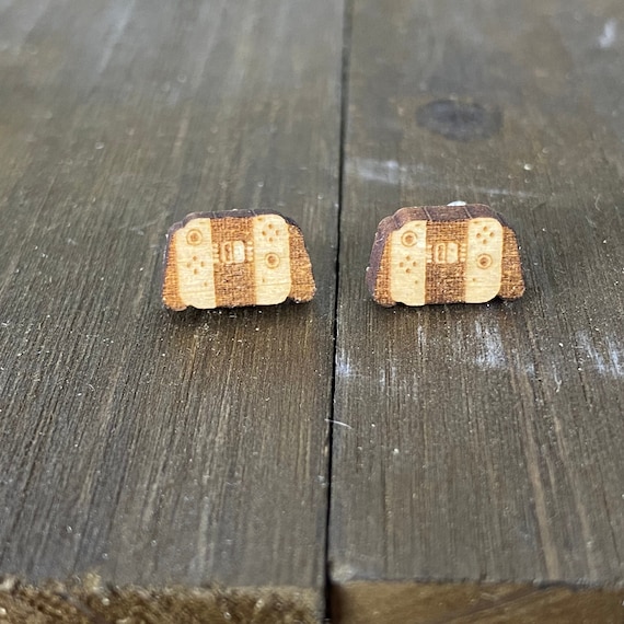 Miniature Switch Controller Earrings, Miniature Technology Stud Earrings