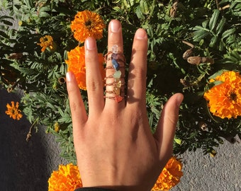 7 Chakra Draht Ringe, Chakra Ring Set, Chakra Ringe, Draht gewickelt Ringe