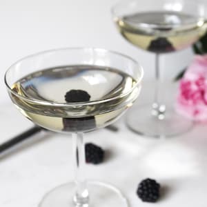 Vintage Champagne Coupes Glasses, Cocktail Glasses, Champagne Saucer, Christmas Table, Set of 5