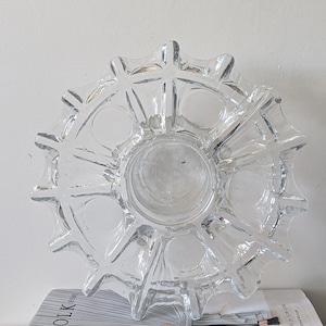 Vintage Mid Century Modern Muurla Finland Glass Candle Holder
