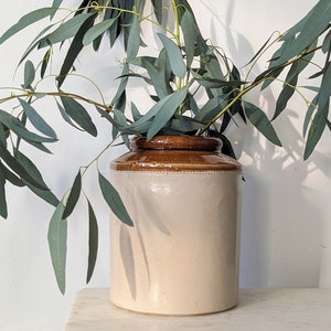 Vintage Stoneware Kitchen Pot Utensil Holder