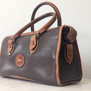 Vintage Dooney & Burke Brown and Tan Handbag
