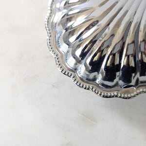 Vintage Silver Plated Shell Butter Dish