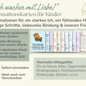 Affirmationskarten für Kinder bis 7 Jahre | Bundle-Paket für emotionale Entwicklung | Melodie-Reime PDF-Download & Öle-Rezepte | SeelenTools