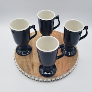 Five Vintage Footed 1273 Irish Coffee Mugs Hall Commercial 