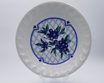 Pie Plate Blueberry Himark The Farmer's Market Collection Glass Pie Dish