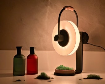 OrbitLight Table Lamp - Minimalist RGB LED Desk Light with Modern Circular Design