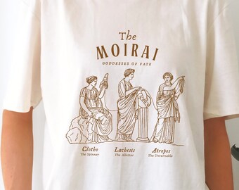 The Fates Greek Mythology Shirt Moirai Greek Goddesses Dark Academia Moirae Light Academia Ancient Greece Mythology Literature Tshirt