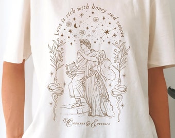 Orpheus Eurydice Greek Mythology Shirt Dark Academia Clothing Greek Statue Celestial Shirt Light Academia Literary Shirt Literature Shirt