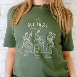 The Fates Griechische Mythologie Shirt Moirai Griechische Göttinnen Dark Academia Moirae Light Academia Antike Griechenland Mythologie Literatur