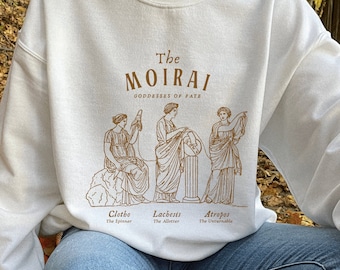 The Fates Greek Mythology Sweatshirt Greek Goddesses Dark Academia Aesthetic Light Academia Literary Sweatshirt Literature Sweater