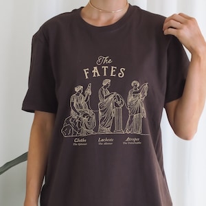 The Fates Greek Mythology Shirt Moirai Greek Goddesses Dark Academia Aesthetic Light Academia Ancient Greece Mythology Literature Tshirt