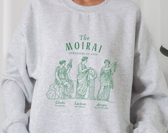 The Fates Greek Mythology Sweatshirt Moirai Greek Goddesses Dark Academia Aesthetic Light Academia Literary Sweatshirt Literature Sweater
