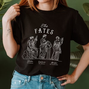 The Fates Greek Mythologie Shirt Moirai Greek Goddesses Dark Academia Aesthetic Light Academia Ancient Greece Mythologie Literatur