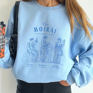 The Fates Greek Mythology Sweatshirt Moirai Greek Goddesses Dark Academia Aesthetic Light Academia Literary Sweatshirt Literature Sweater