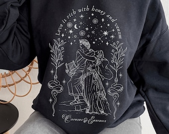 Orpheus Eurydice Greek Mythology Dark Academia Clothing Women Greek Statue Celestial Sweatshirt Light Academia Literary Sweater Literature