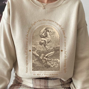 Myth of Icarus Daedalus Greek Mythology Sweatshirt Literature Sweater Dark Academia Aesthetic Light Academia Librarian Sweatshirt