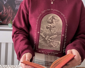 Myth of Icarus Daedalus Greek Mythology Sweatshirt Literature Sweater Dark Academia Aesthetic Light Academia Oscar Wilde
