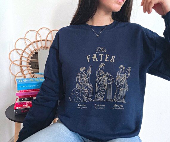 The Fates Greek Mythology Sweatshirt Greek Goddesses Dark Academia Aesthetic Light Academia Literary Sweatshirt Literature Sweater