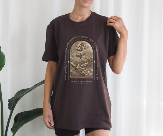 Myth of Icarus Daedalus Greek Mythology Tshirt Dark Academia Aesthetic Light Academia Librarian T-shirt Literature Shirt Greek Gods History