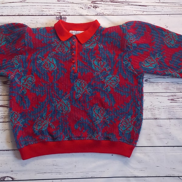 Gorgeous St Bernard's vintage jumper with shoulder pads