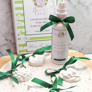 BRIN DE MUGUET linen fragrance box + scented decorations