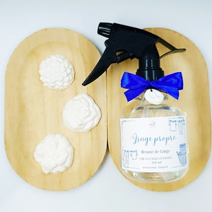 LINGE FRAIS Brume de linge - Spray textile Artisanal naturel - Parfum d'intérieur 220ml