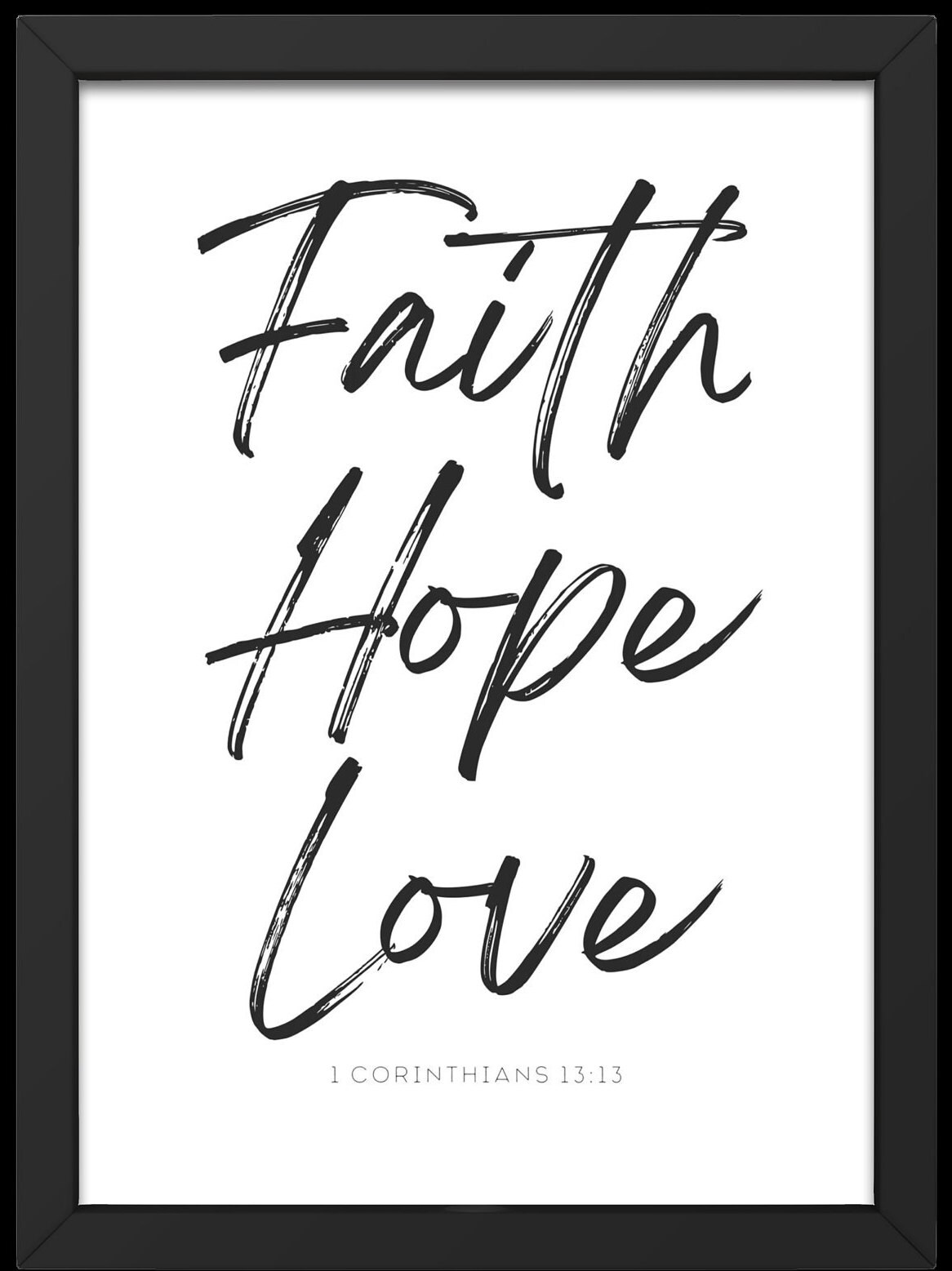 1 Corinthians 13:13, PRINTABLE Bible Verse, Christian Wall Art ...