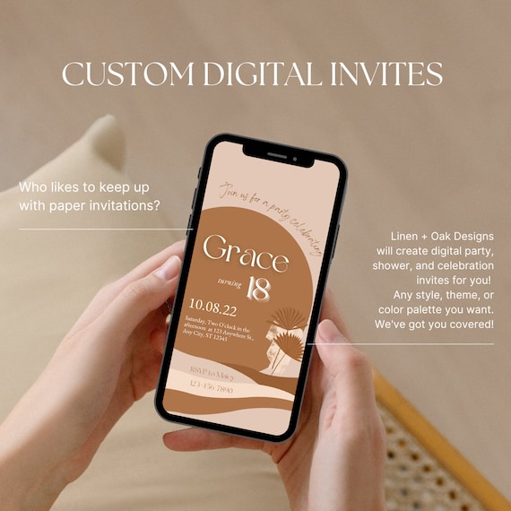 Custom Digital Invitations Etsy