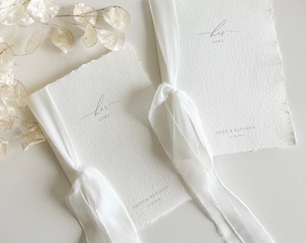 Vows book set 2 | her vows, his vows | Vows booklet