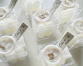 Bubble candle wedding favors