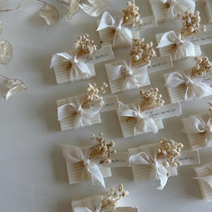 Mini witte zeep bedankjes | Pure white mini soap | hochzeit cadeaue | Mini Seife | sabun hediyelik | Nisan hediyesi image 4
