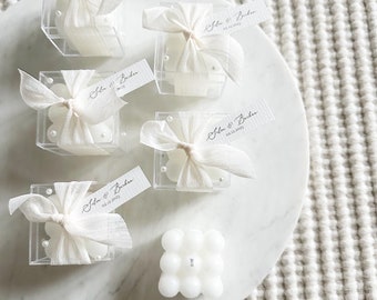 Bubble candle pearl wedding gift